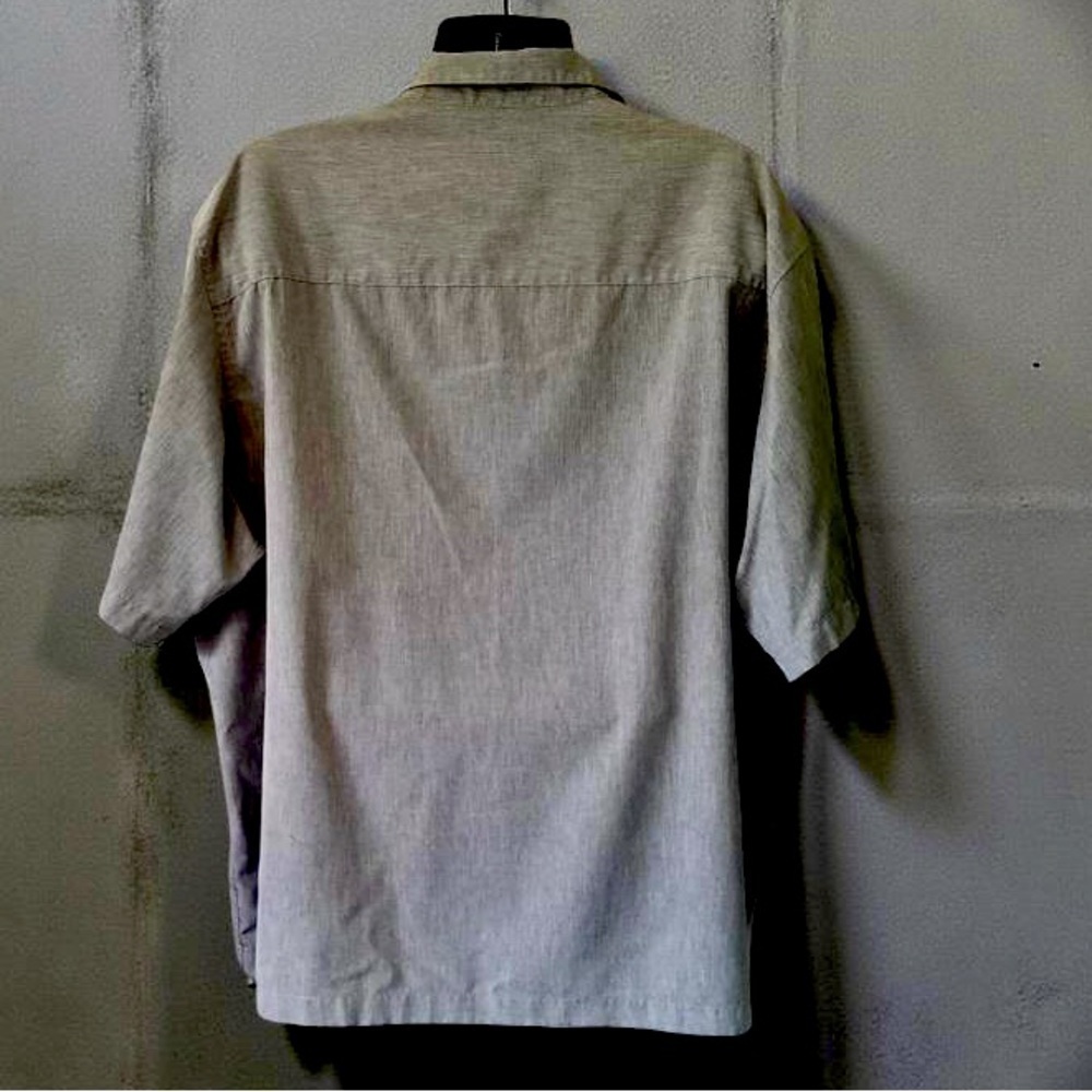 Cafe Luna Hawaiian,dress Shirt,perfect for holiday parties & events,no iron SZ L - Picture 3 of 5